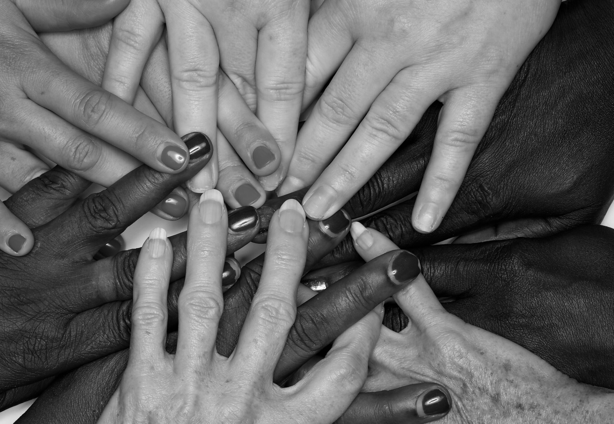 Diversity,,Hands,Of,Women,Of,Many,Colors,Represent,The,Strength